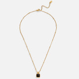 Collier avec pendentif Lucia en noir | Or