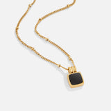 Collier avec pendentif Lucia en noir | Or