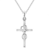 Collier avec un pendentif en forme de croix en acier inoxydable | Or