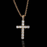 Collier croix | Or blanc
