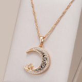 Collier de lune brillant et élégant | Or
