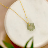 Collier de fleurs avec jaspe | Or