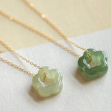 Collier de fleurs avec jaspe | Or