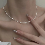 Collier élégant avec des perles brillantes | Or
