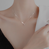 Collier brillant | Or blanc