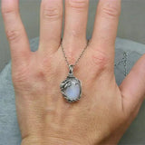 Collier en lune - pendentif en fil | Or