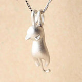Collier 925 amusant | Or blanc