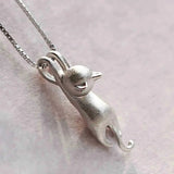 Collier 925 amusant | Or blanc
