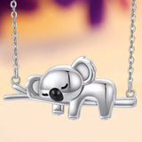 Collier avec koala | Or blanc