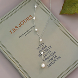 Collier avec perles fraîches | Or
