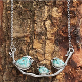 Collier rétro | Or blanc