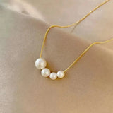 Collier avec de jolies perles | Or