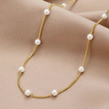 Collier avec perle naturelle | Or