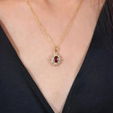 Collier rouge | Or
