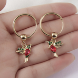 Collier et boucles d'oreilles Caméléon | Or