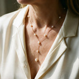 Collier rétro avec perle suspendue | Or