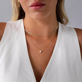 Collier superposé auréole | Or