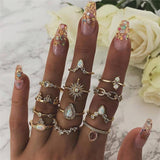 Ensemble Premium exclusif avec 8 à 12 bagues | Or