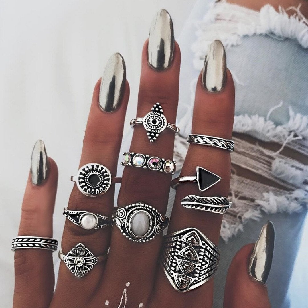 Ensemble Premium exclusif avec 8 à 12 bagues | Or
