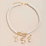 Ensemble cadeau en perles naturelles : collier et boucles d'oreilles | Or