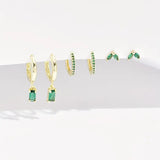 Ensemble de boucles d'oreilles Fiorenza Verdeau | Or