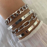 Ensemble de bracelets Élan Mercier | Or blanc