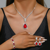 Ensemble de bijoux Thalia | Or blanc