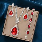 Ensemble de bijoux Thalia | Or blanc
