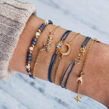 Ensemble de bracelets luxueux et scintillants | Or
