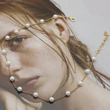 Petite chaîne en perles | Or
