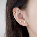 Petites boucles d'oreilles avec nœud | Or