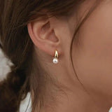 Petites boucles d'oreilles en perles | Or